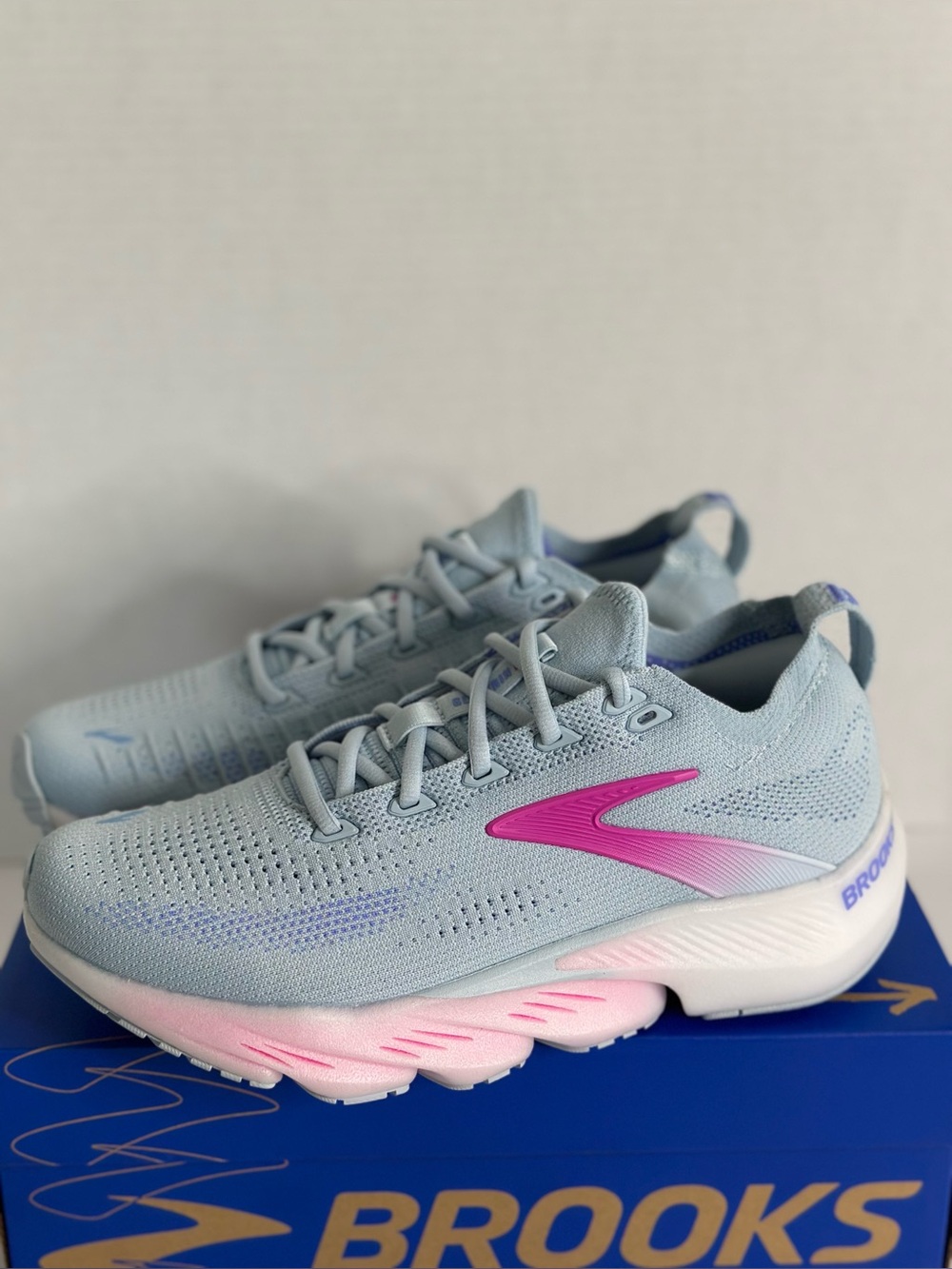 NEW Brooks Glycerin Flex Skyway Cyber Pink Women's Running Shoes Size 7.5